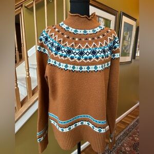 J. Crew Fair Isle Rollneck Sweater